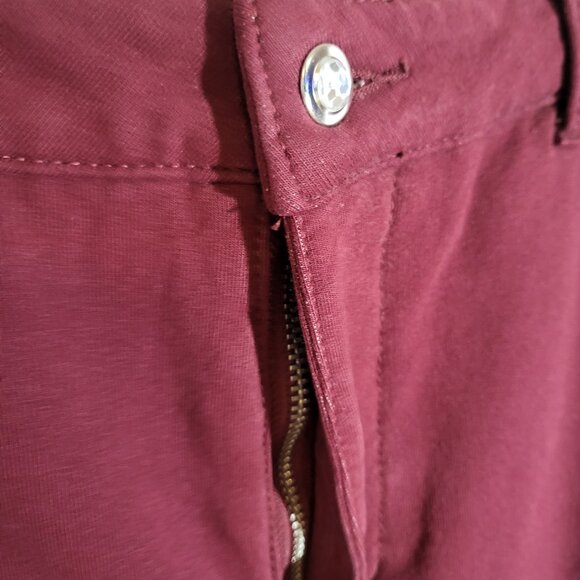 Dream Jeannes by Quacker Factory Women's Stretch Jeans Size 14 Maroon/Plum - Picture 7 of 14